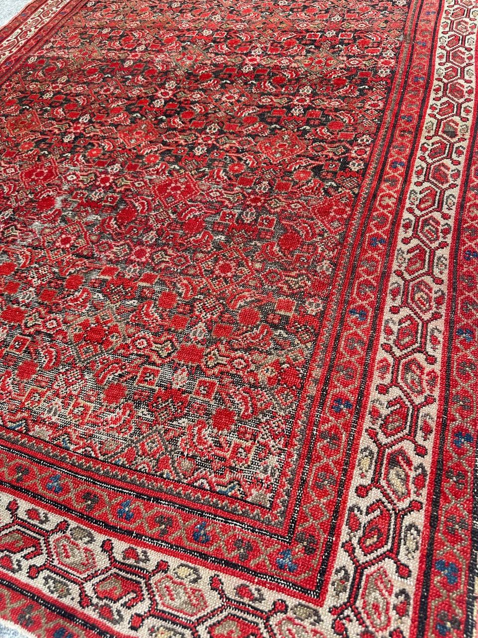 Nice antique fine Malayer rug For Sale 10