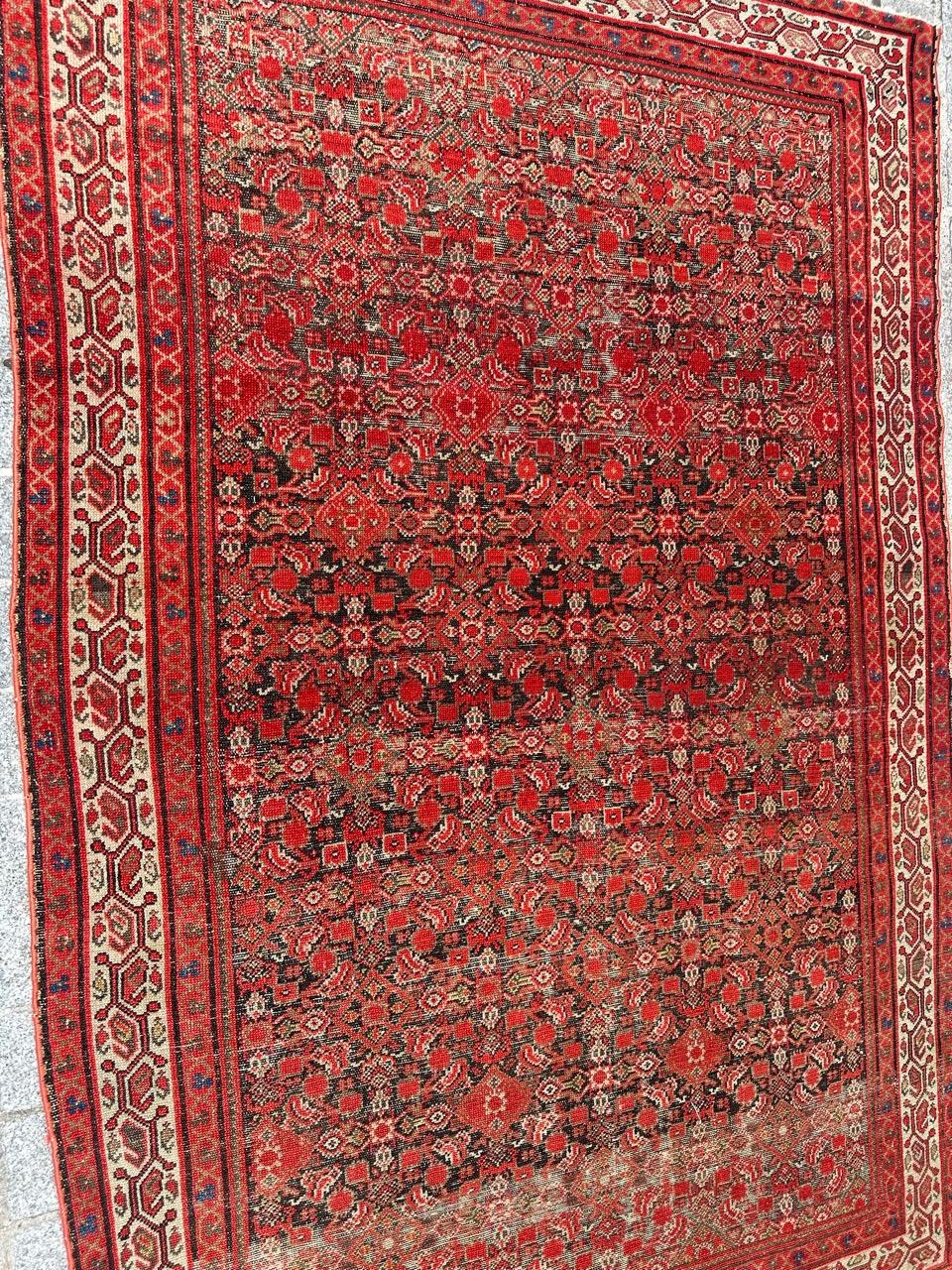 Nice antique fine Malayer rug For Sale 11