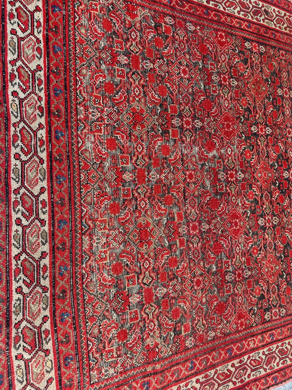 Asian Nice antique fine Malayer rug For Sale