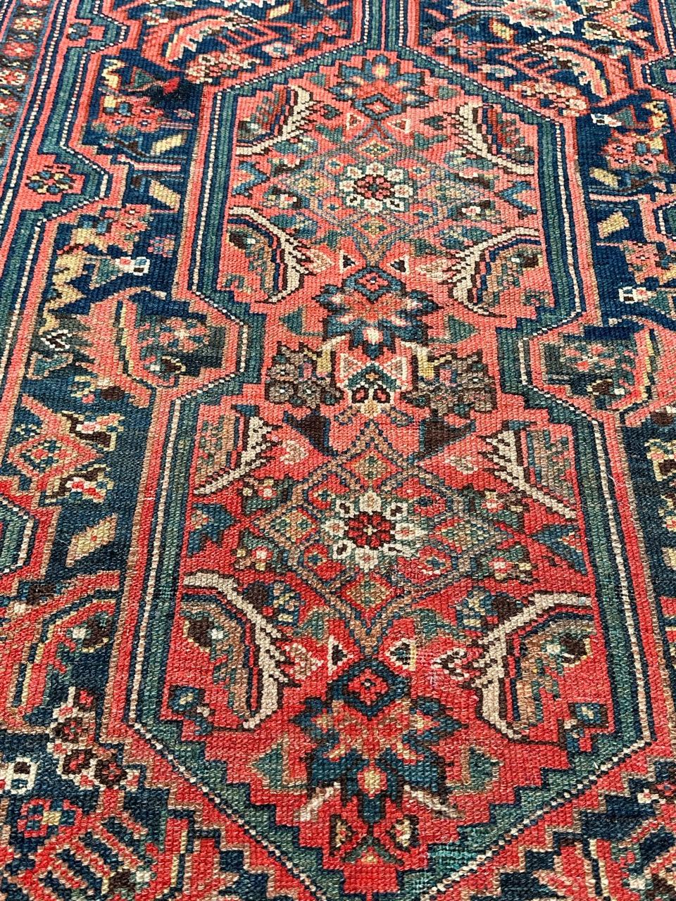Nice antique fine Malayer runner rug For Sale 4