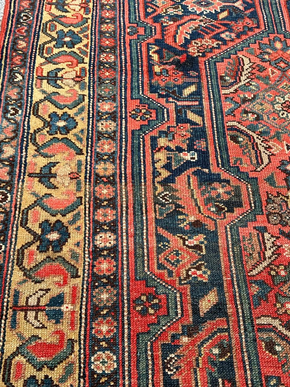 Nice antique fine Malayer runner rug For Sale 5
