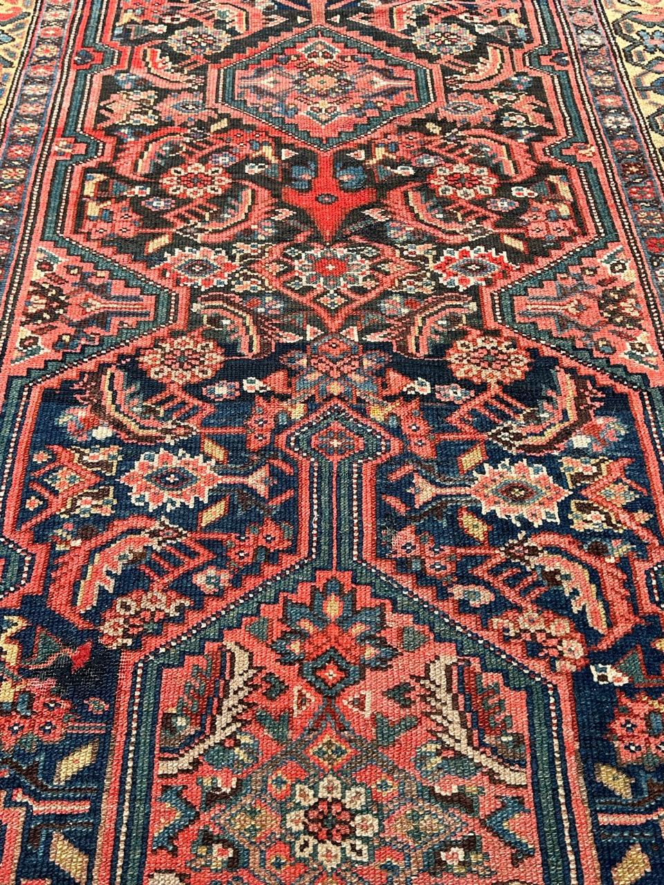Nice antique fine Malayer runner rug For Sale 6