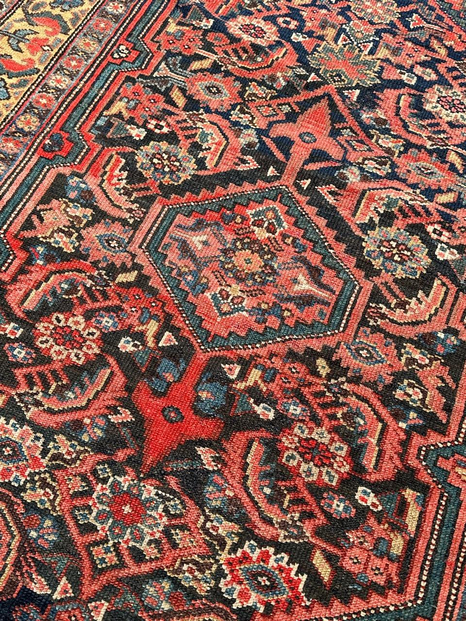Nice antique fine Malayer runner rug For Sale 8