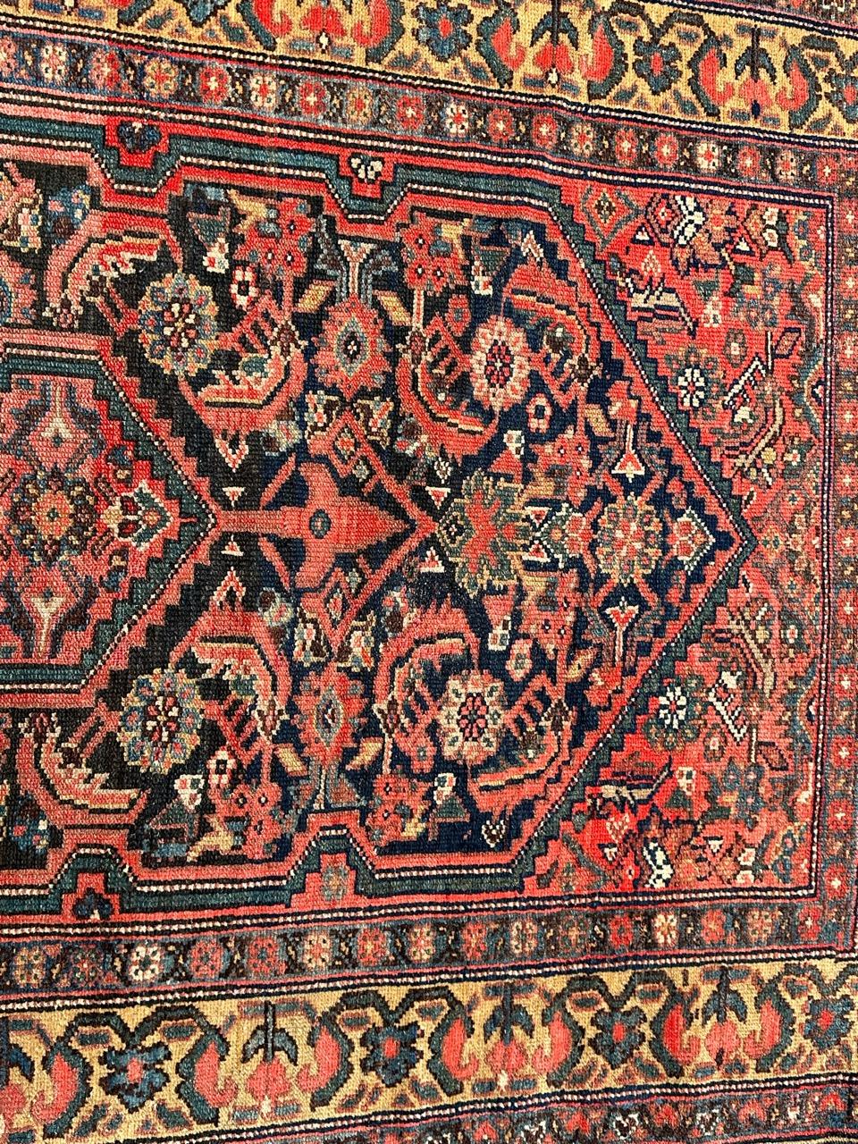 Nice antique fine Malayer runner rug For Sale 9