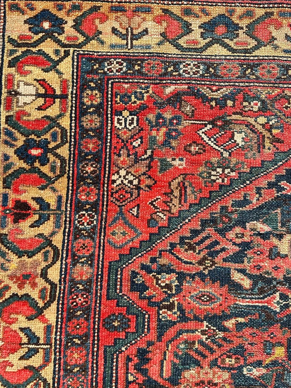 19th Century Nice antique fine Malayer runner rug For Sale