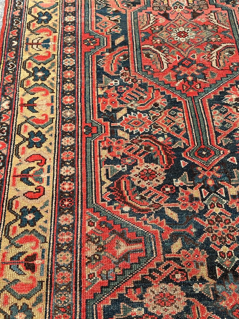 Nice antique fine Malayer runner rug For Sale 2