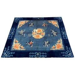 Bobyrug’s Nice Antique Floral Chinese Rug