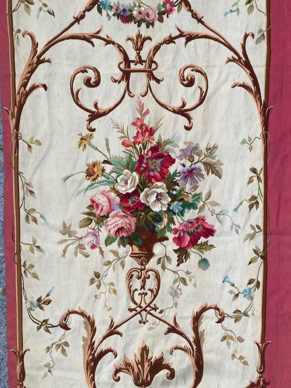 19th Century Nice Antique French Aubusson Tapestry Panel
