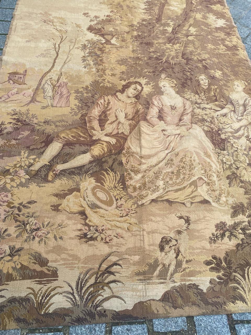 Nice Antique French Jaquar Tapestry  10