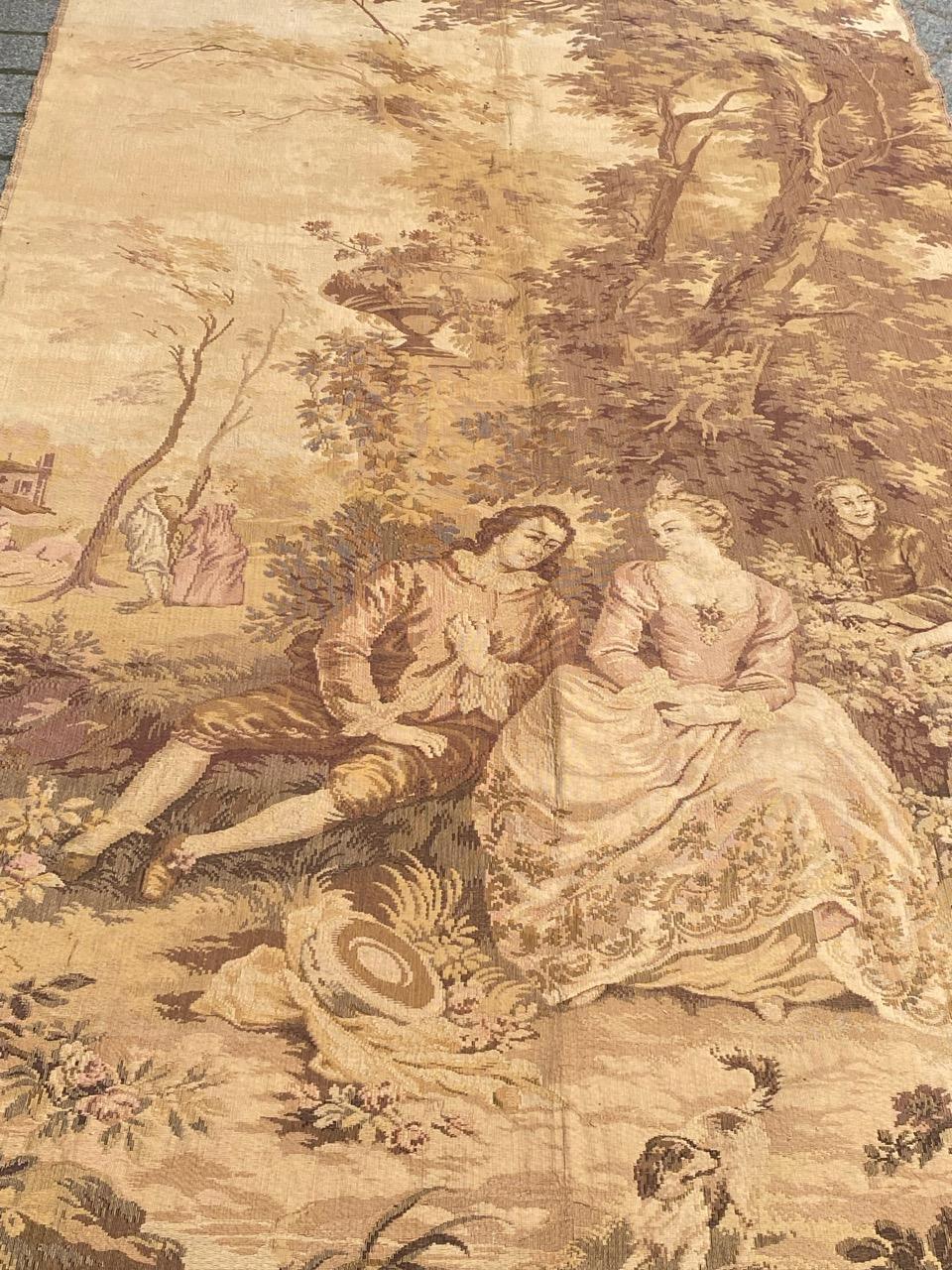 Nice Antique French Jaquar Tapestry  1