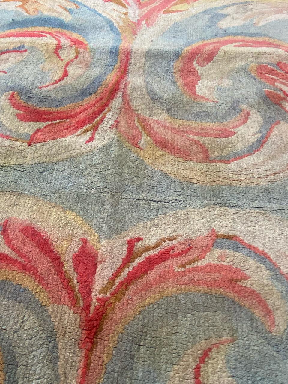 Nice Antique French Savonnerie Fragment Rug 3