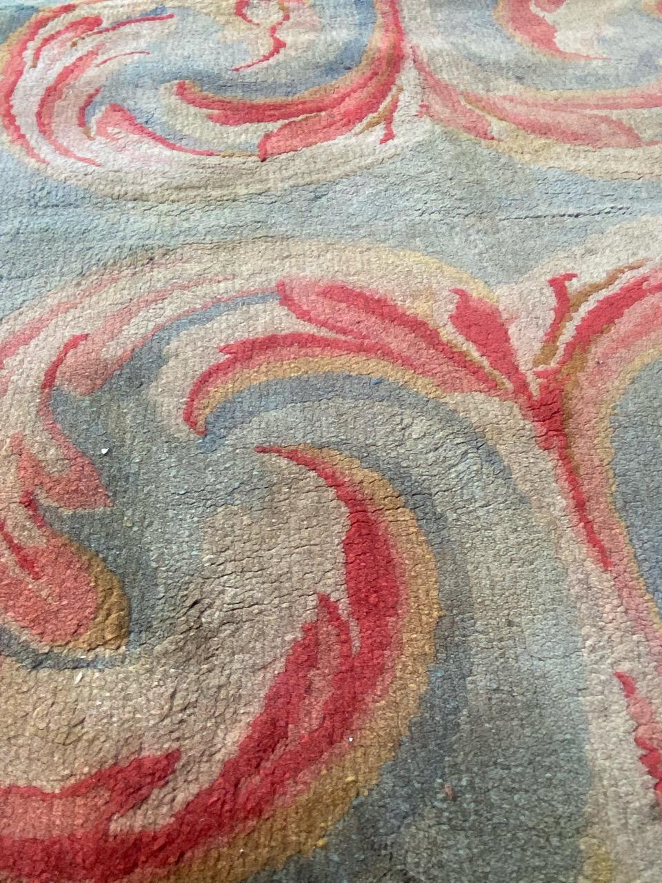 Nice Antique French Savonnerie Fragment Rug 2