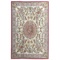 Nice Antique Knotted Aubusson Rug