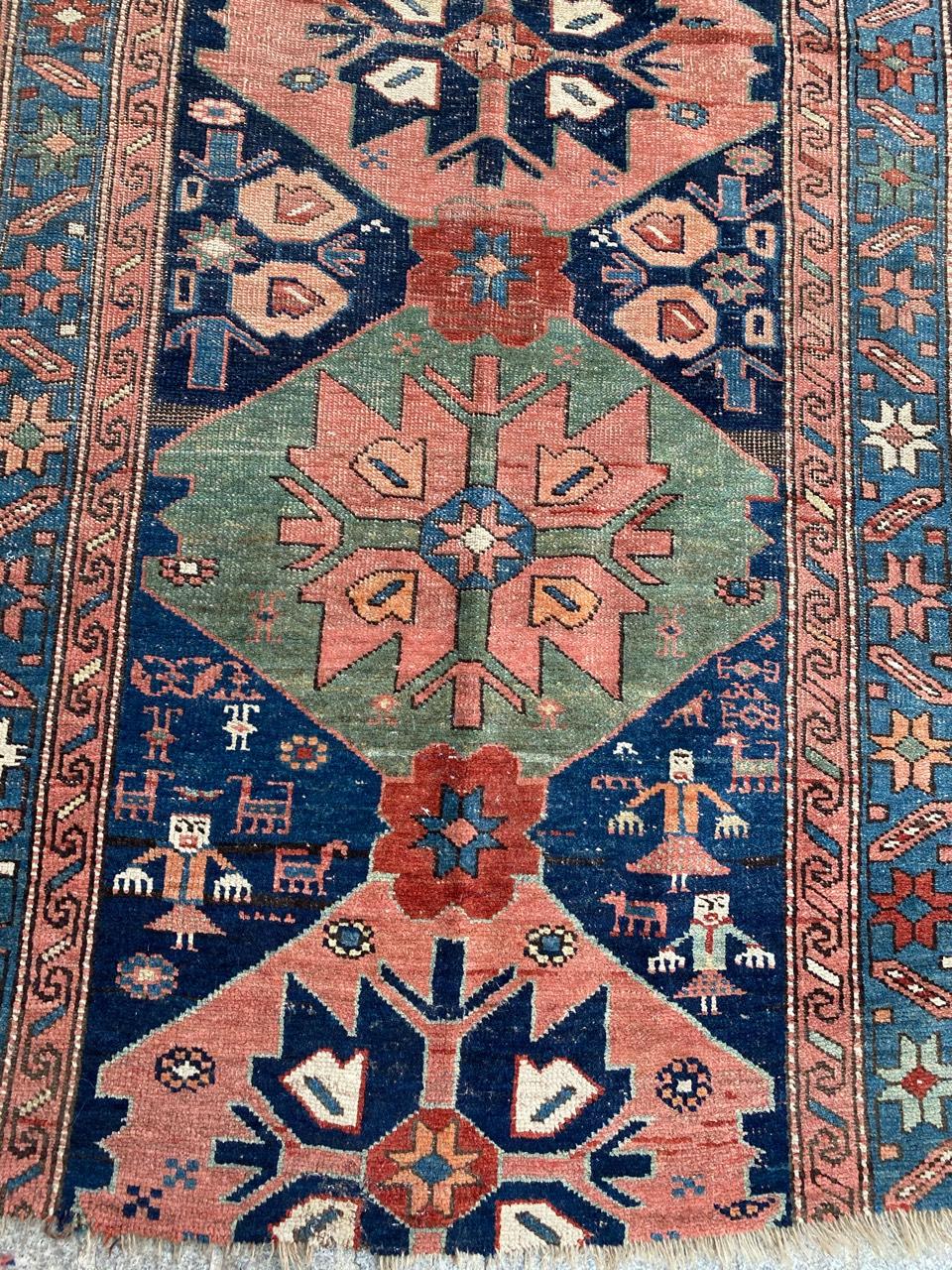 Tribal Nice Antique Kurdish Rug