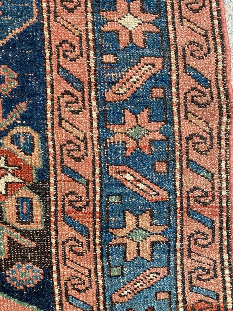 Hand-Knotted Nice Antique Kurdish Rug