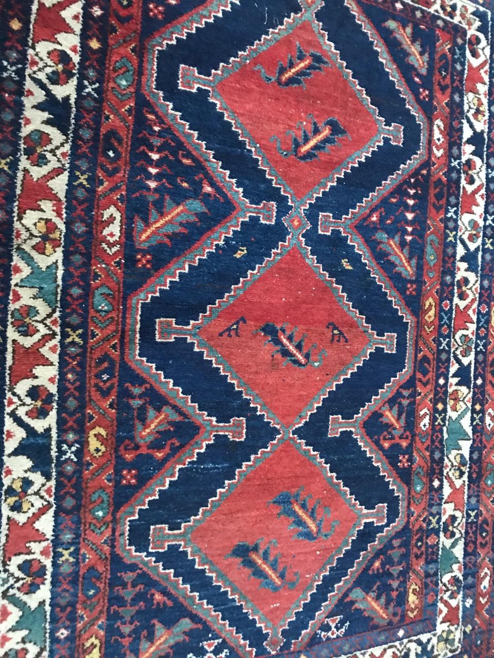 19th Century Nice Antique Kurdish Rug For Sale