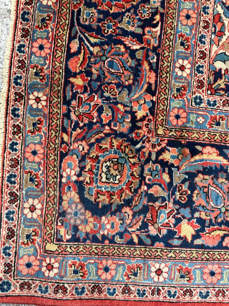 Bobyrug’s Nice antique large kashan rug  For Sale 7