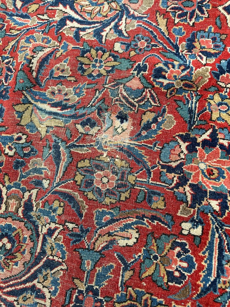 Bobyrug’s Nice antique large kashan rug  For Sale 10