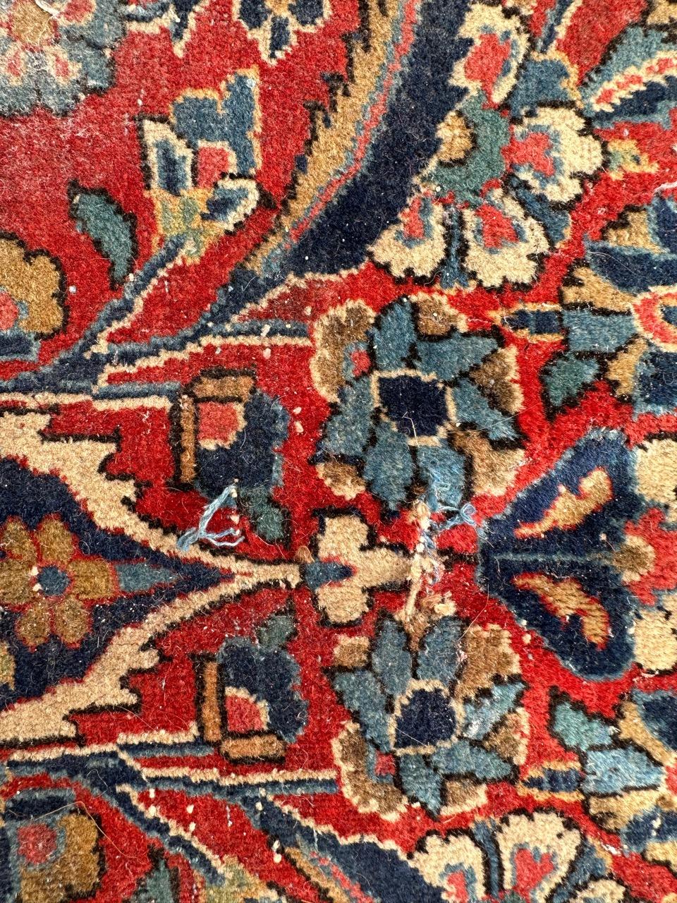 Bobyrug’s Nice antique large kashan rug For Sale 11