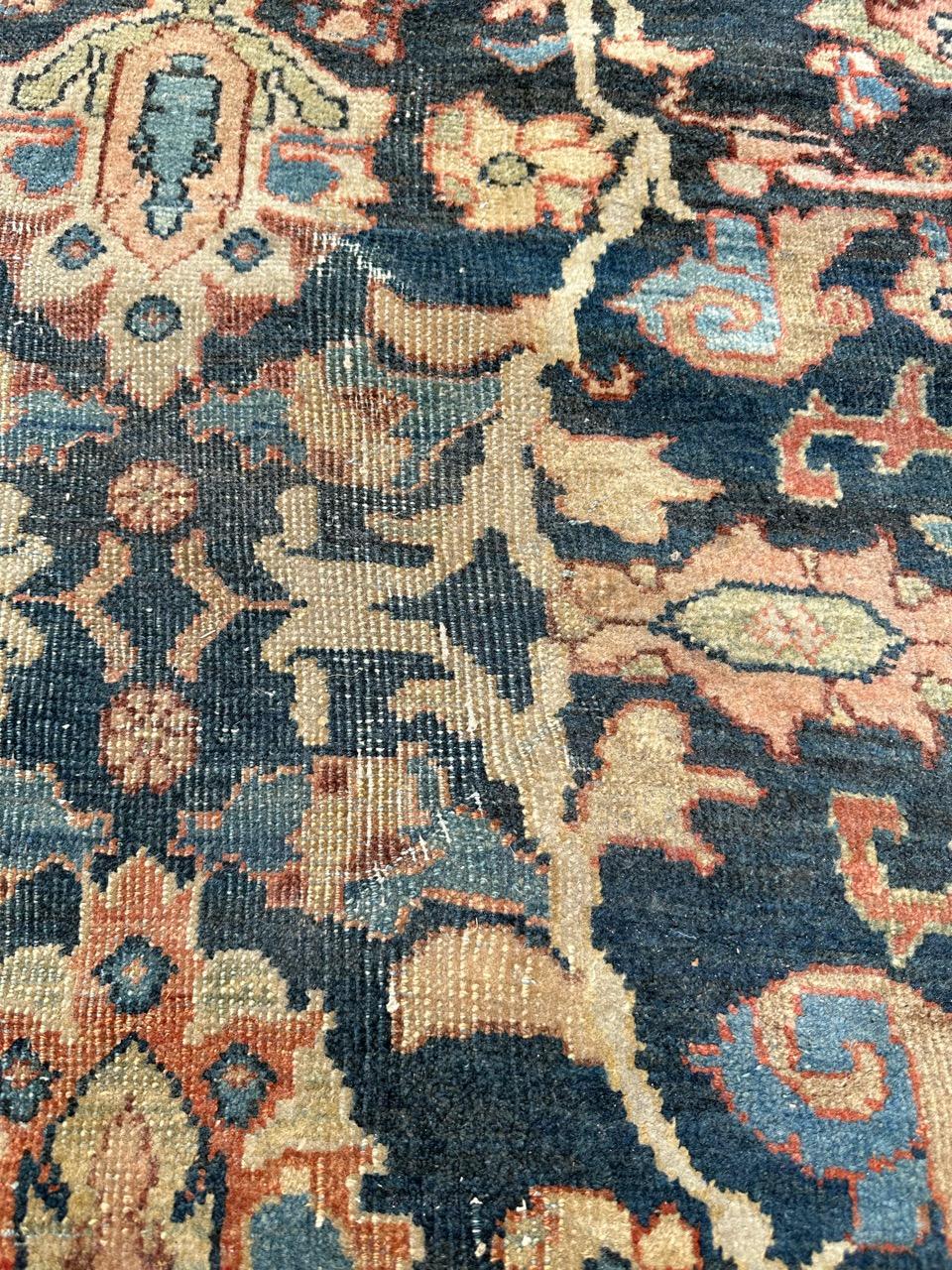 Bobyrug's Schöner antiker großer Mahal-Stil-Teppich im Angebot 10