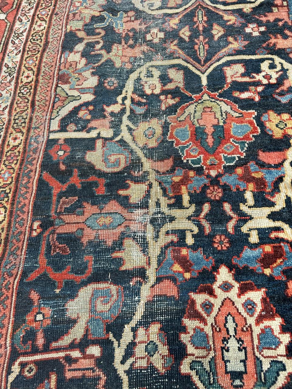 Bobyrug's Schöner antiker großer Mahal-Stil-Teppich im Angebot 12