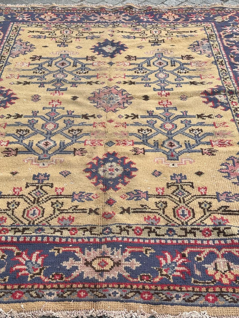 Nice antique large Turkish rug For Sale 8
