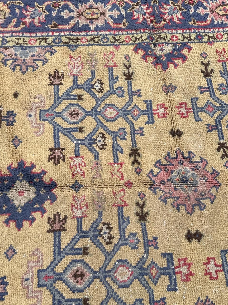 Wool Nice antique large Turkish rug For Sale