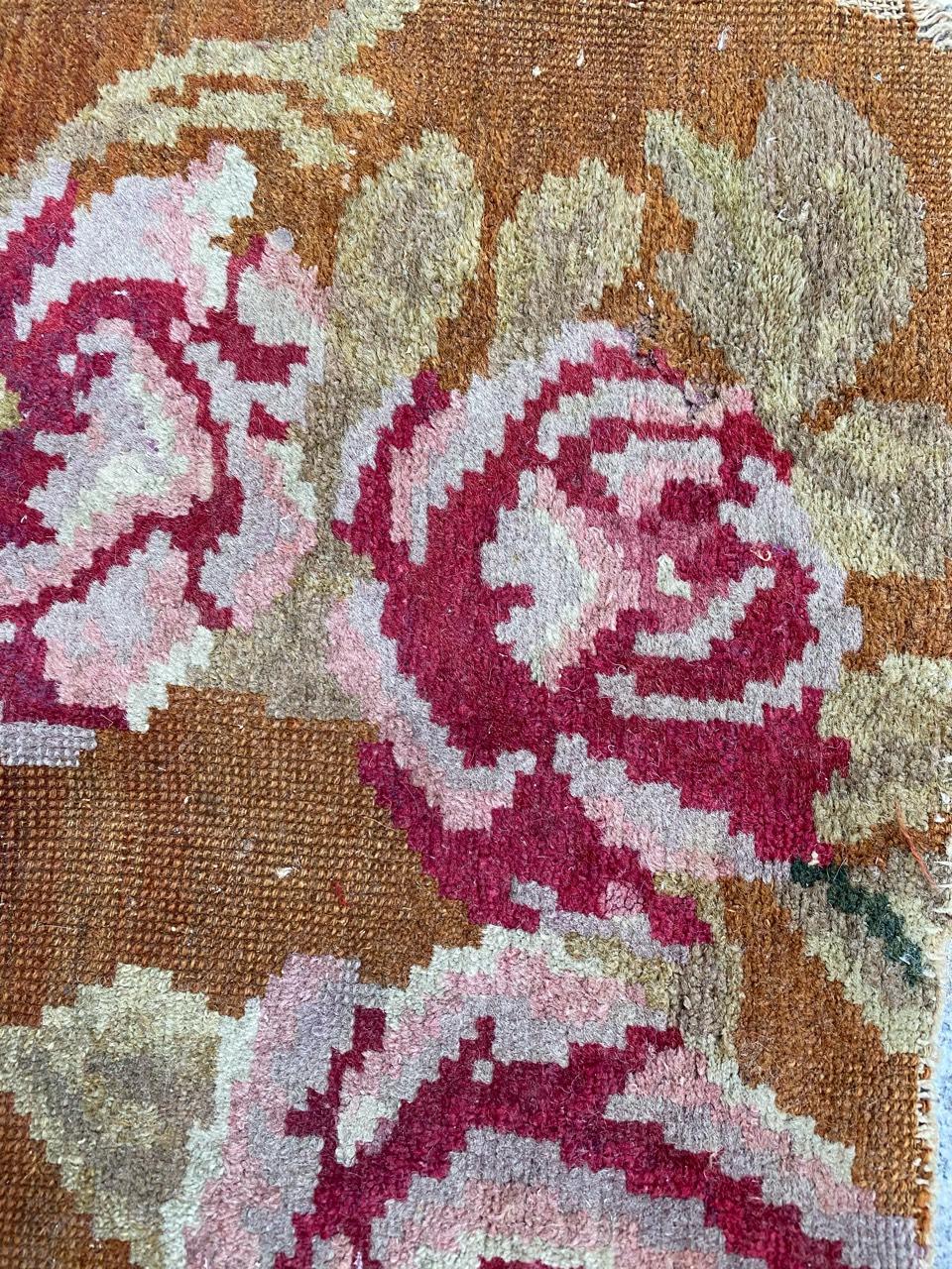 19th Century Nice Antique Little East European Rug For Sale