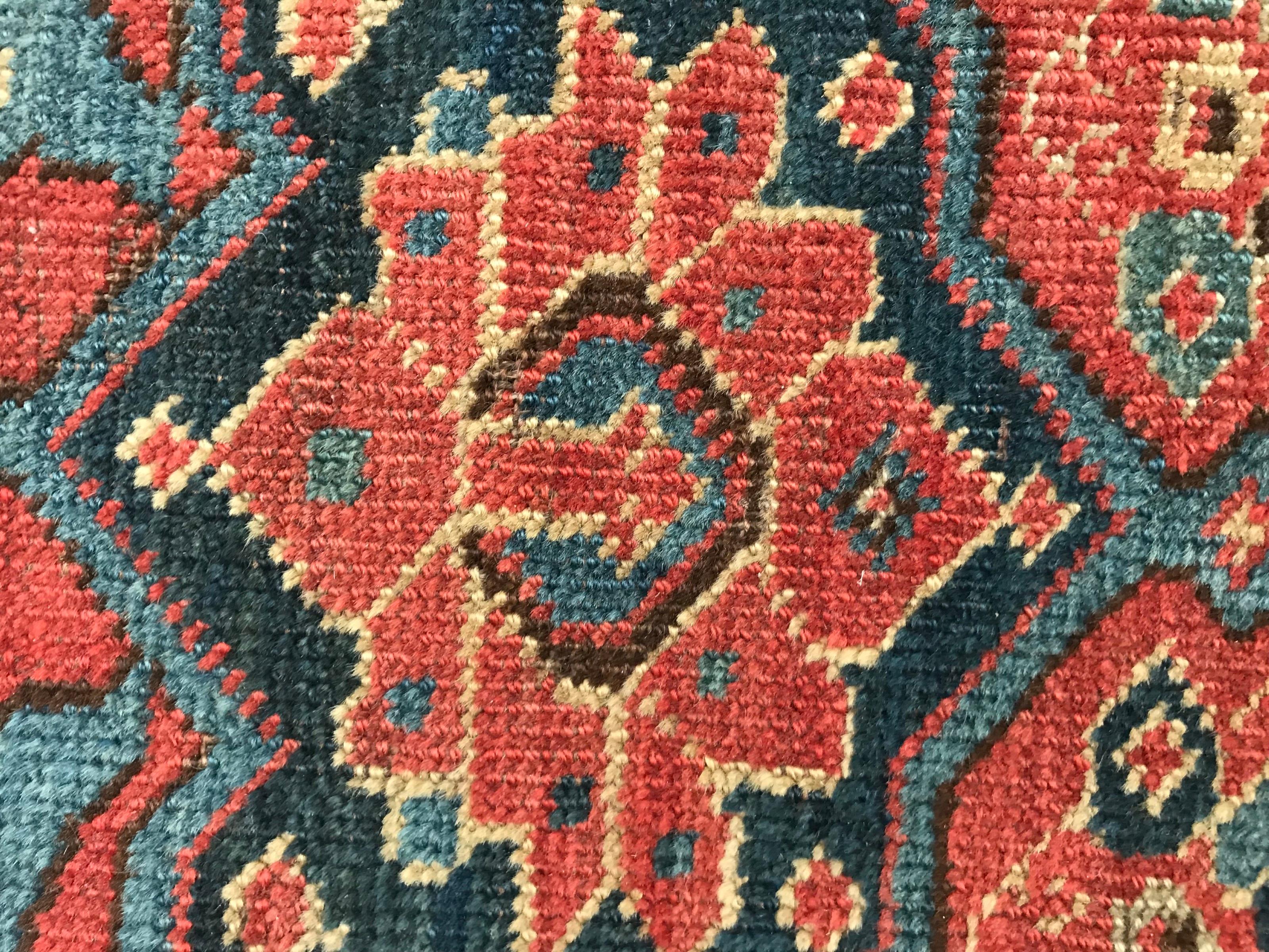Nice Antique Long Beshir Afghan Rug For Sale 13