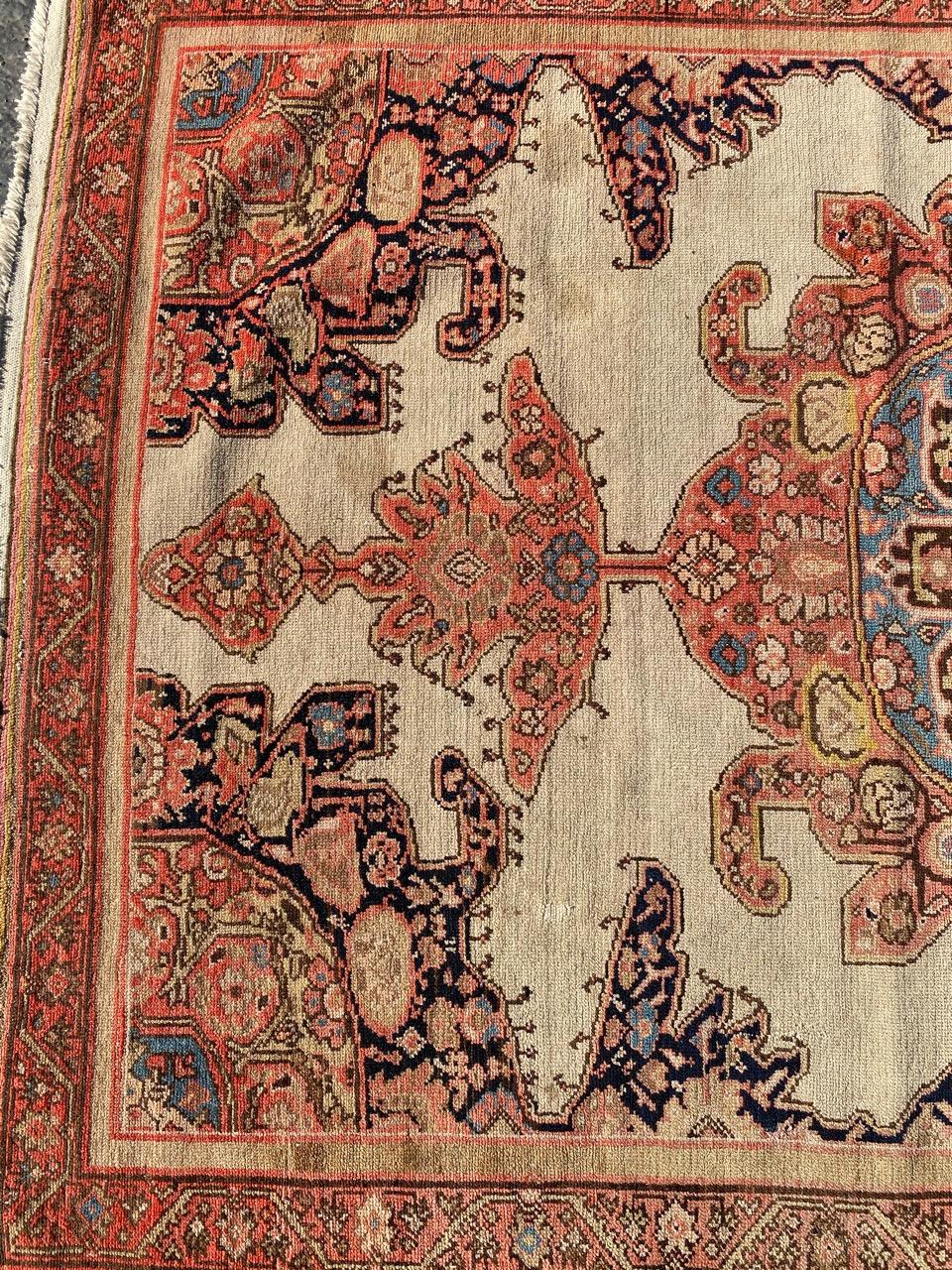 Hand-Knotted Nice Antique Malayer Rug