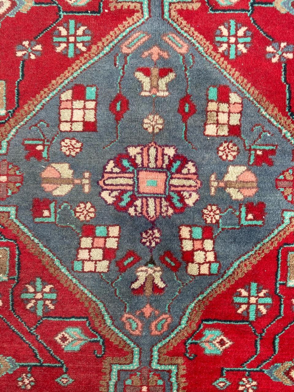 Rustic Bobyrug’s Nice Antique Malayer Rug For Sale