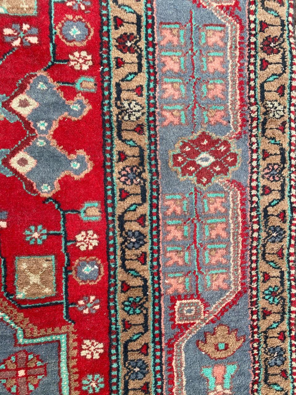 Hand-Knotted Bobyrug’s Nice Antique Malayer Rug For Sale