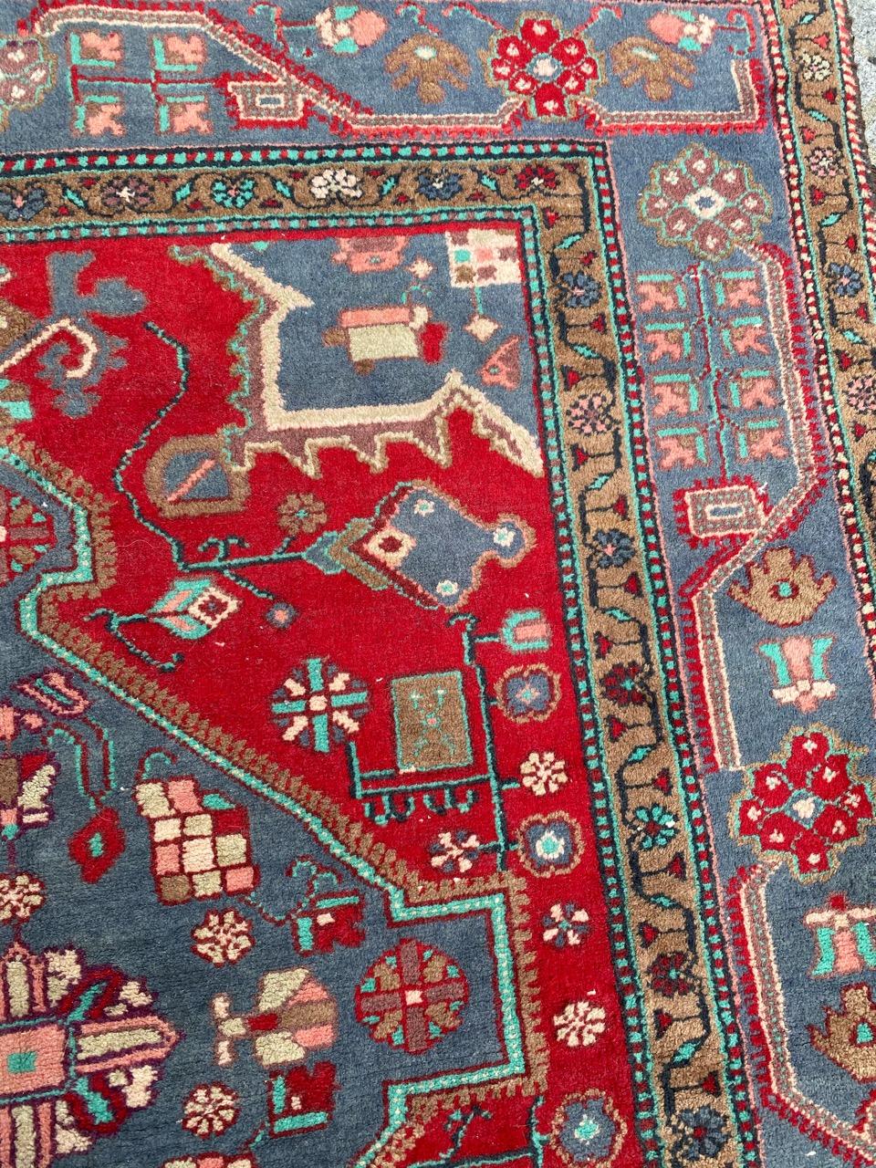 Bobyrug’s Nice Antique Malayer Rug In Good Condition For Sale In Saint Ouen, FR