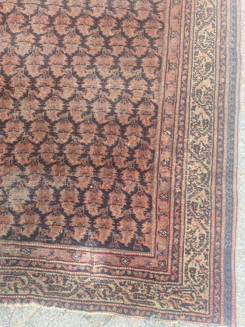 Malayer Bobyrug's Nice Antique Mir Saraband Rug en vente