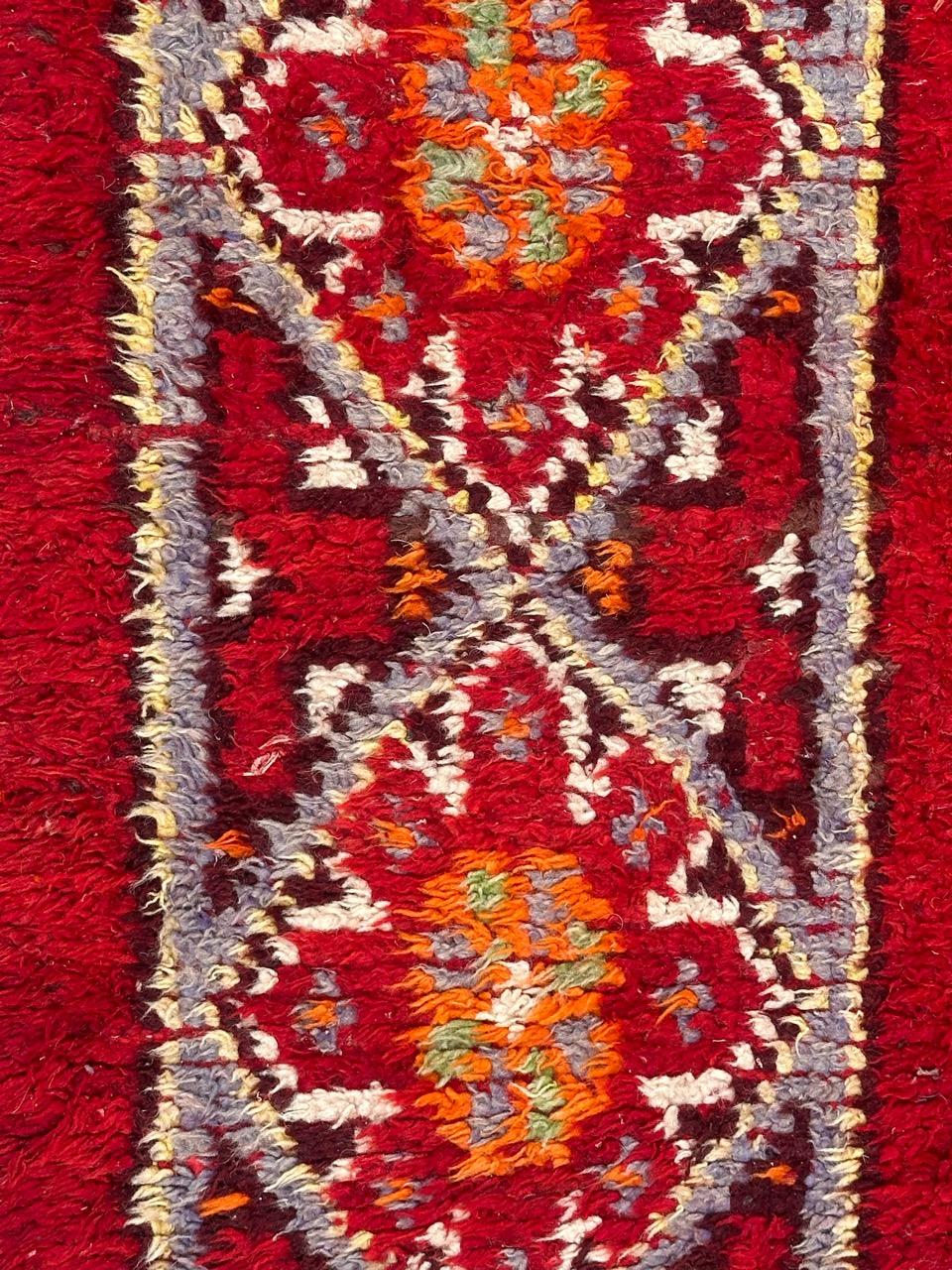 Nice Antique Moroccan tribal rug For Sale 3