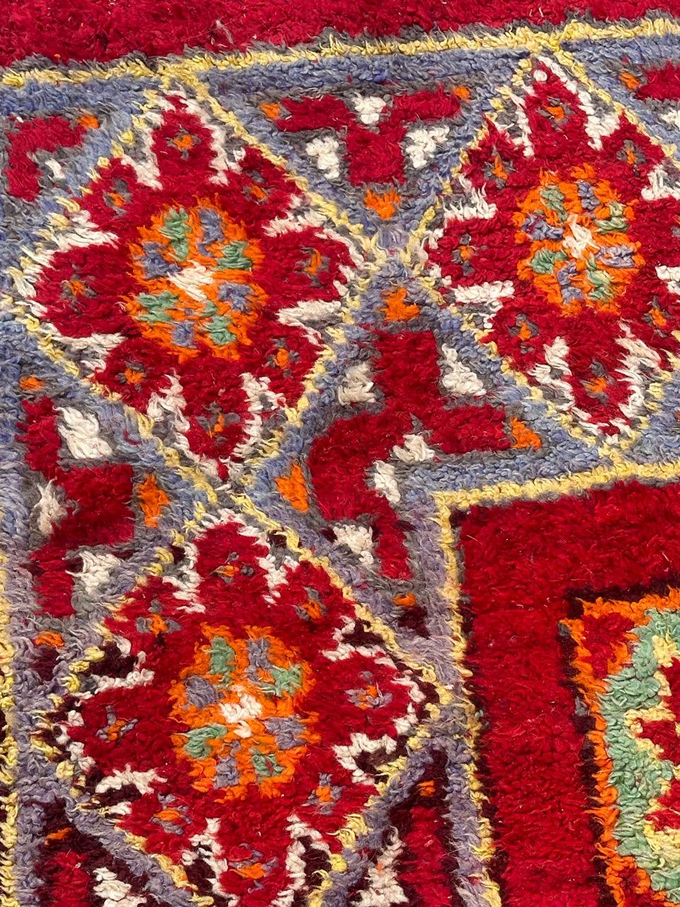 Nice Antique Moroccan tribal rug For Sale 4
