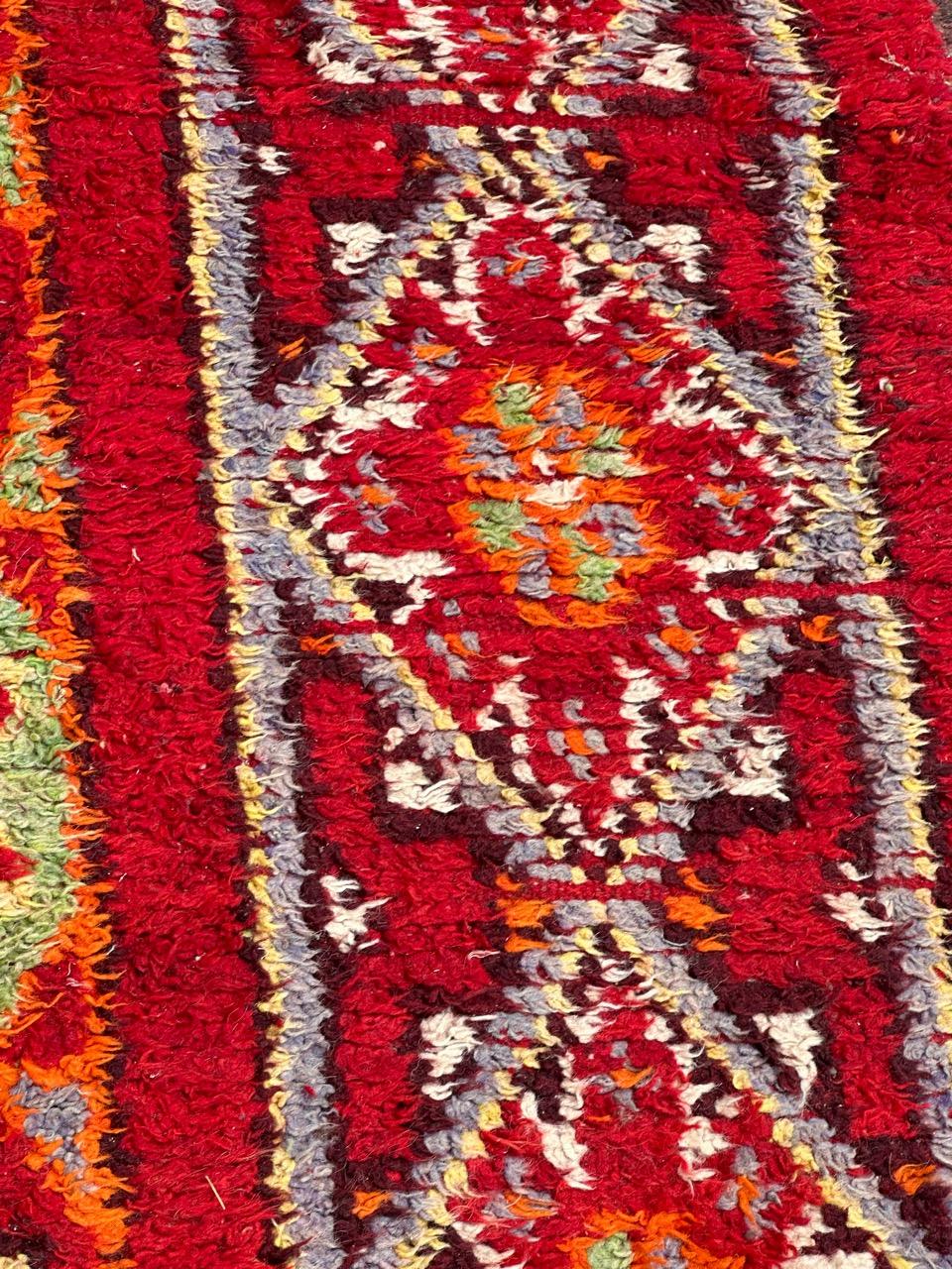 Nice Antique Moroccan tribal rug For Sale 6