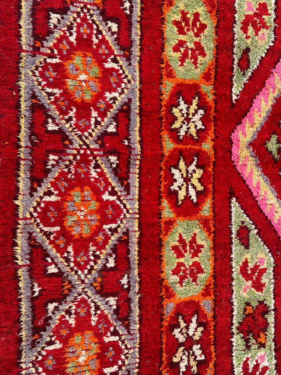 Nice Antique Moroccan tribal rug For Sale 10