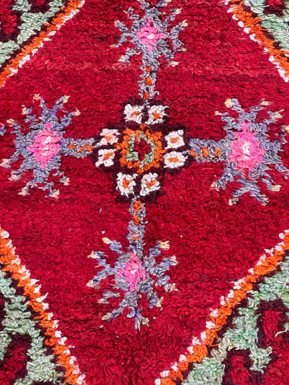 19th Century Nice Antique Moroccan tribal rug For Sale