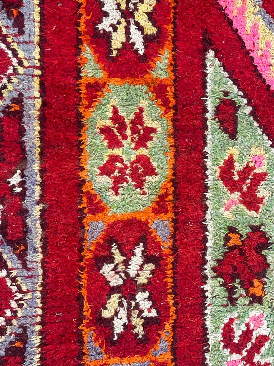 Nice Antique Moroccan tribal rug For Sale 2