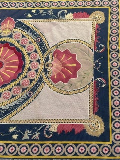 Bellissimo tappeto antico a punta d'ago europeo Tapestry