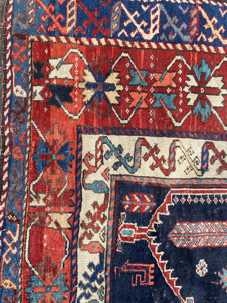 Very beautiful antique Kurdish or north western rug with beautiful tribal design and nice natural colors, entirely hand knotted with wool velvet on wool foundation

✨✨✨
