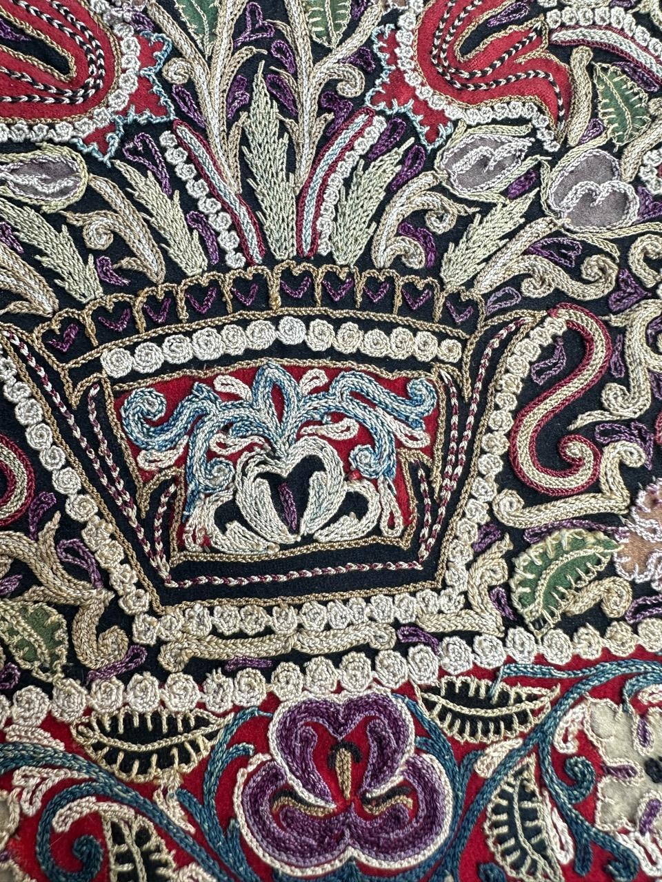 Asian Bobyrug’s Nice antique Rashti Douzi embroidery For Sale