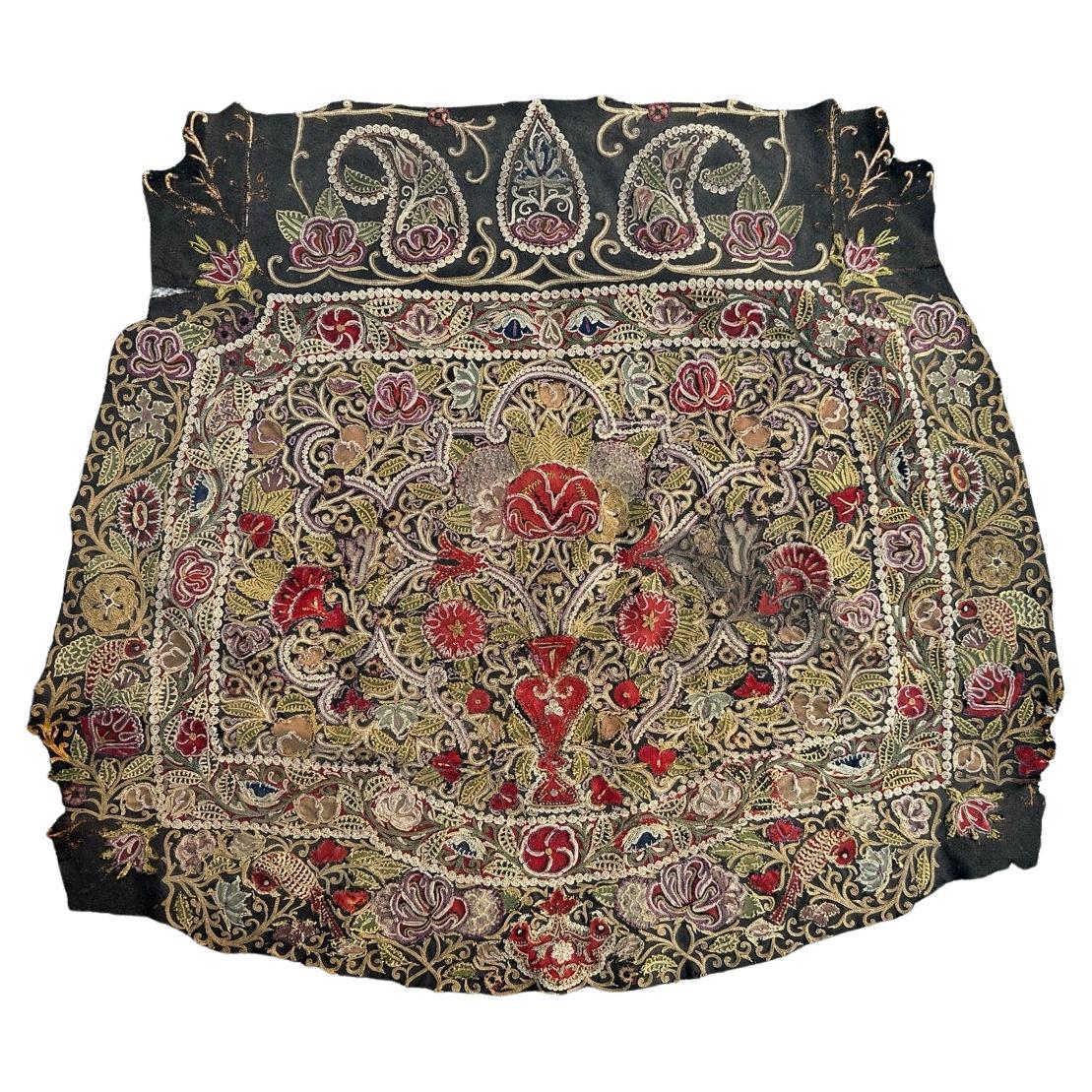 Bobyrug’s Nice antique Rashti Douzi embroidery For Sale