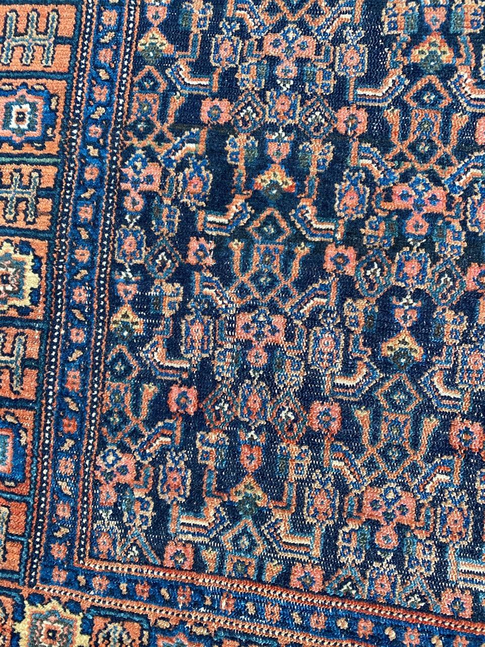 Bobyrug’s Nice Antique Senneh Kurdish Rug For Sale 5