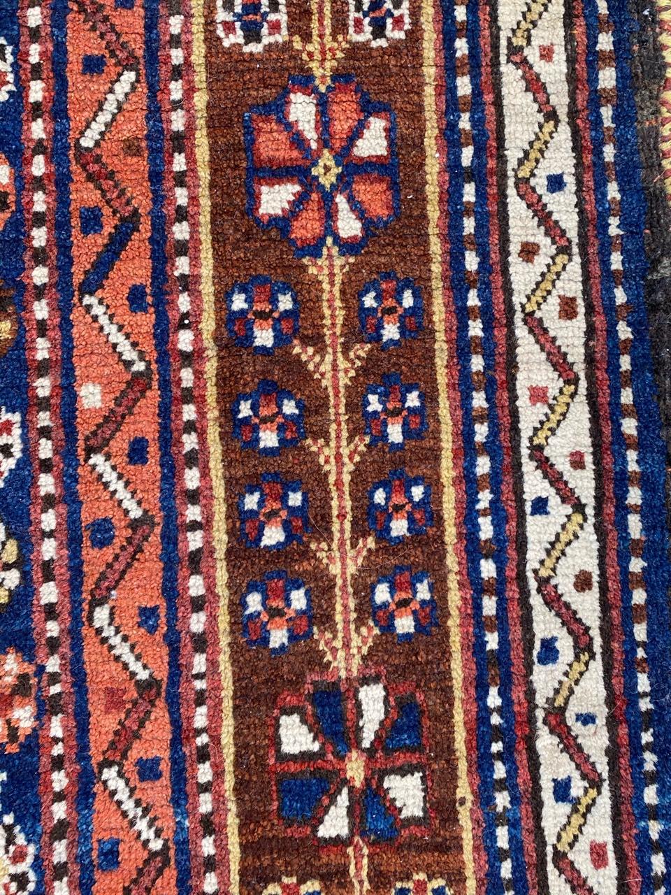 Bobyrug’s Nice Antique Shiraz Rug For Sale 4