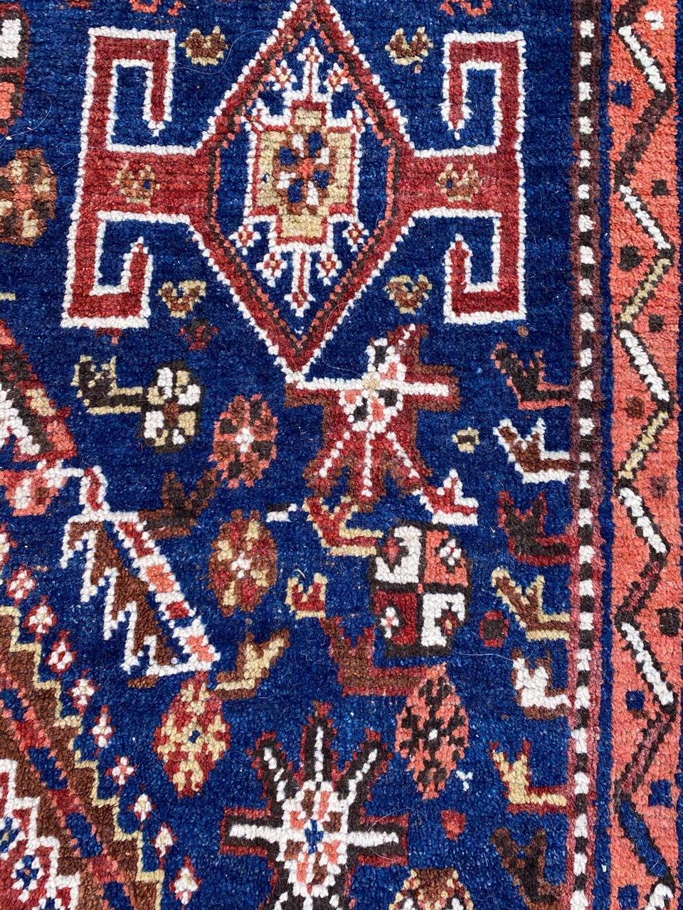 Bobyrug’s Nice Antique Shiraz Rug For Sale 6