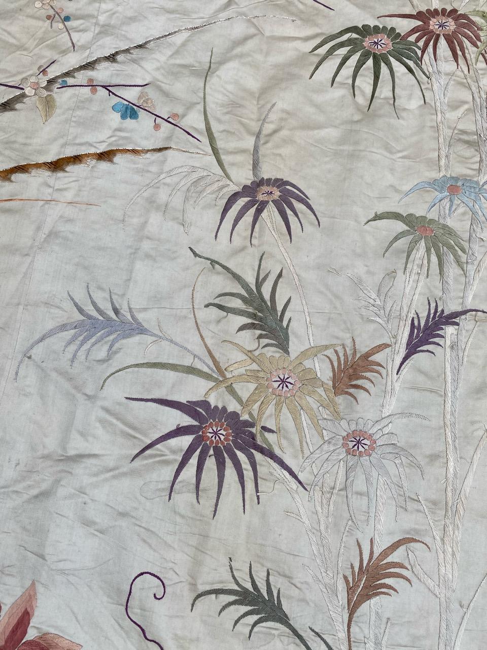 Nice Antique Silk Chinese Embroidery 6