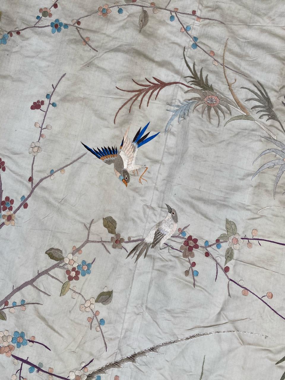 Nice Antique Silk Chinese Embroidery 7