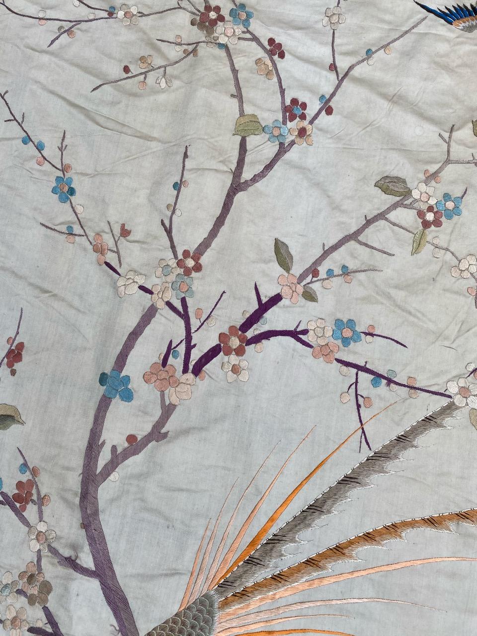 Nice Antique Silk Chinese Embroidery 8